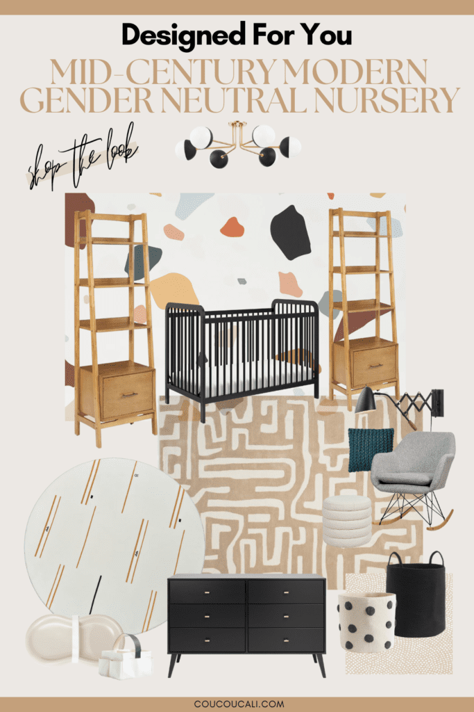 mid century modern nursery design ideas